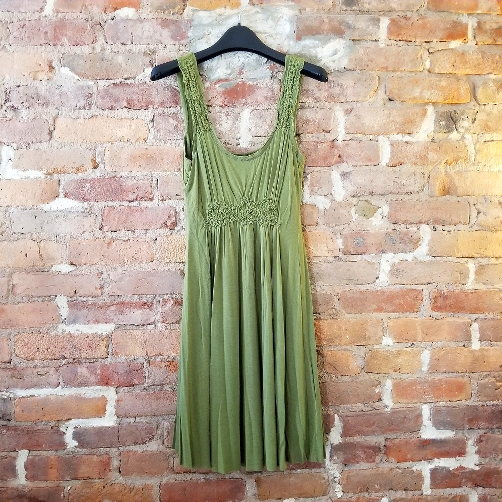 Moss Green Summer Dress